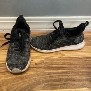 Adidas Running Sneakers, Size 6.5, Black